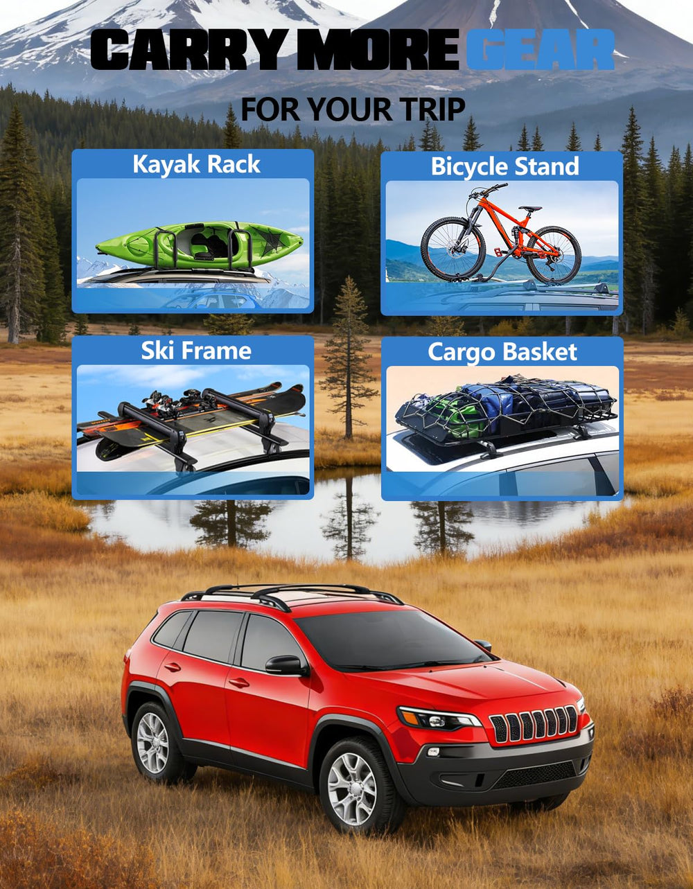 FengYu easy-install roof crossbars for quick removal and reuse