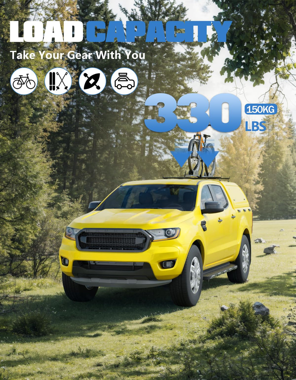 FengYu eye hooks for secure tying down loads on roof rack.