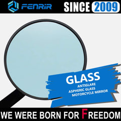 FENRIR 22mm handlebar-compatible bar end mirror provides universal fit
