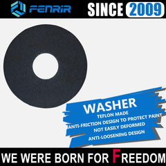 Fenrir black finish resists wear and maintains a clean look.