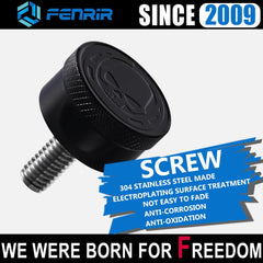 Fenrir seat installation demo illustrating how to secure a seat with the anti-theft bolt.