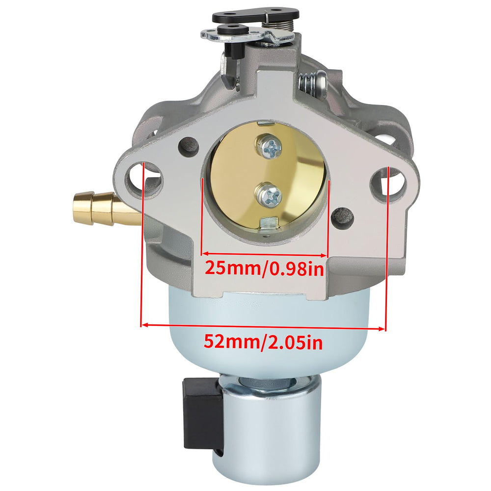 Kit contents of Ferilter carburetor include gaskets and fittings for easy install