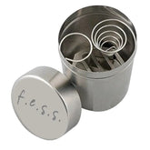 F.e.s.s Road Trip Ashtray Can with durable metal body for car use