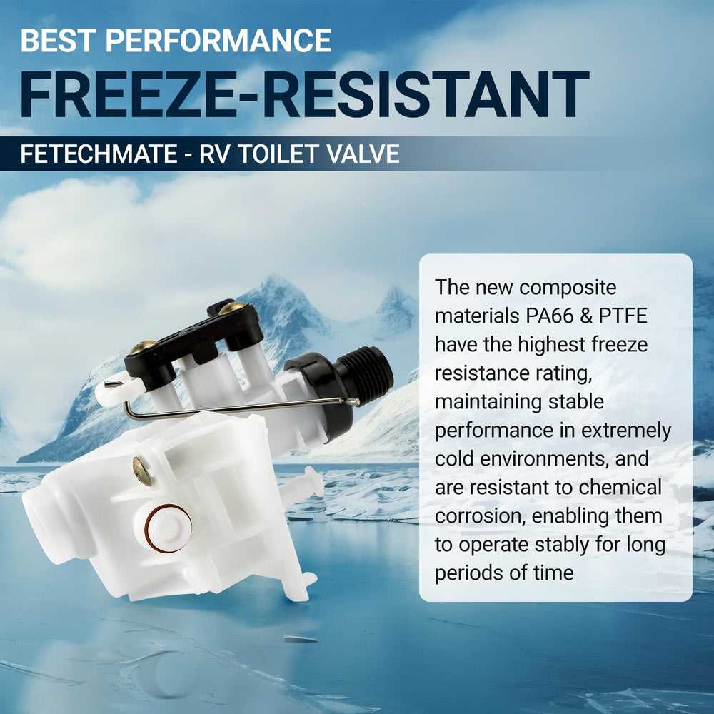 Fetechmate freeze-resistant design helps prevent cracking in cold climates