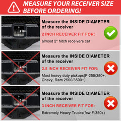 Fetechmate seamless 2in connection reduces hitch wobble