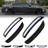 FetonAuto dynamic white LED side marker front for Dodge Charger enhances daytime visibility and style.