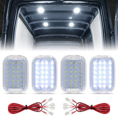 FetonAuto transit cargo lights assembly improves interior visibility in Ford Transit