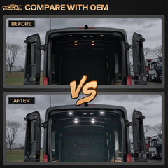 FetonAuto van cabin lights boost interior coverage for late-night loading