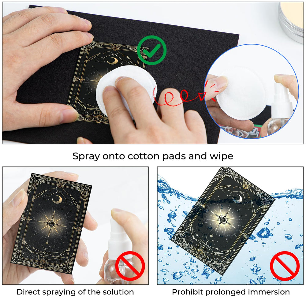 FETUSI Card Care Clean Kit magnifying glass for detail inspection.
