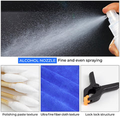 FETUSI Card Care Clean Kit wool felt sheet for gentle texture smoothing.