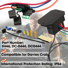 Compact Fexhull 0444 unit compatible with 12V and 24V systems.