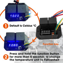 Durable material construction of the Fexhull 0444 fan controller.