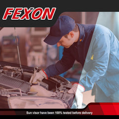 FEXON OEM-style sun visor pair beige enhances interior look and driving comfort.