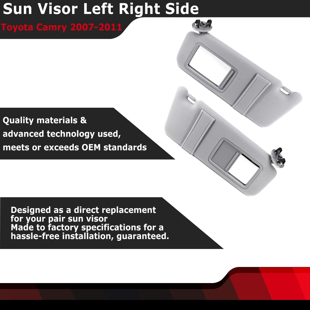 FEXON sun visor right passenger view shields eyes from sun