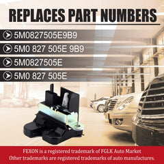 FEXON trunk latch lock compatible with Tiguan highlights secure tailgate operation.