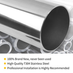 FGJQEFG 40-inch straight pipe supports DIY fabrication projects.