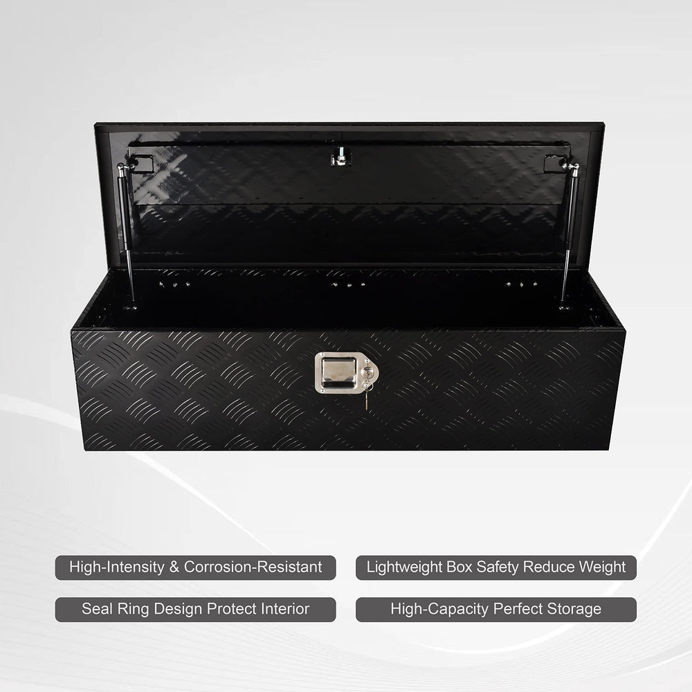 FGJQEFG mountable toolbox fits hitch racks and RV exteriors for extra storage.