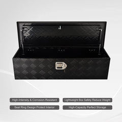 FGJQEFG mountable toolbox fits hitch racks and RV exteriors for extra storage.
