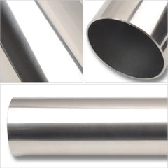 FGJQEFG polished 2-inch exhaust pipe for clean install aesthetics.