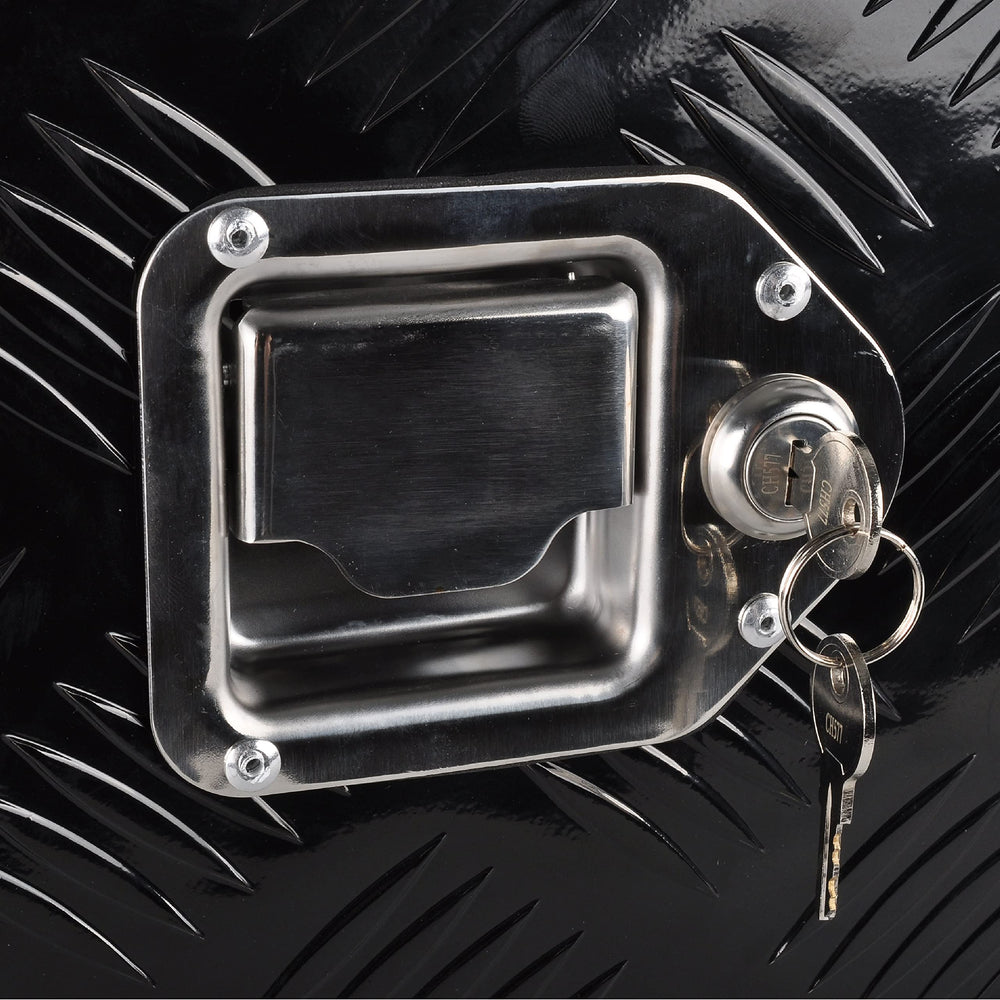 FGJQEFG rear-of-RV installation offers convenient storage for camping gear.