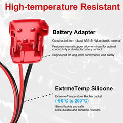 Fgo-togo 2ft jumper cable length designed for tight engine bays.
