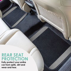 FH Group anti-slip-hooked-backing prevents mat movement during driving.
