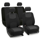 FH Group Bright Flat Cloth front seat covers protect upholstery with quick install