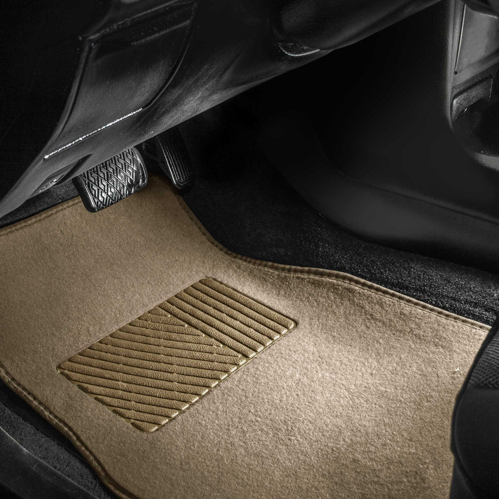 FH Group rear left floor mat provides full coverage against dirt.