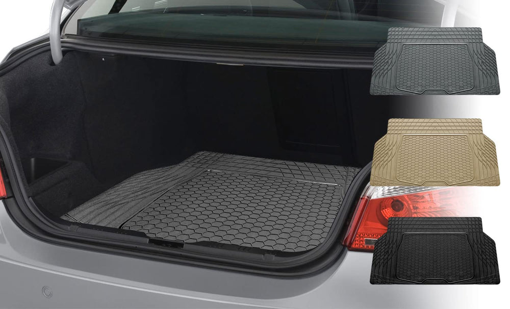 The black FH Group ClimaProof cargo mat blends with your vehicle interior.