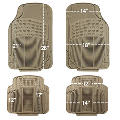 FH Group deep ridge channels trap dirt and liquids efficiently.