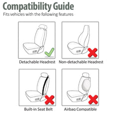FH Group quick-install front seat covers for fast, tool-free setup.