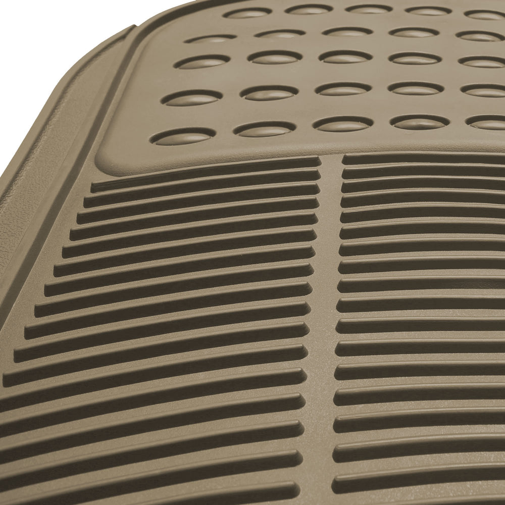 FH Group faux-leather floor mats add premium look and durability.