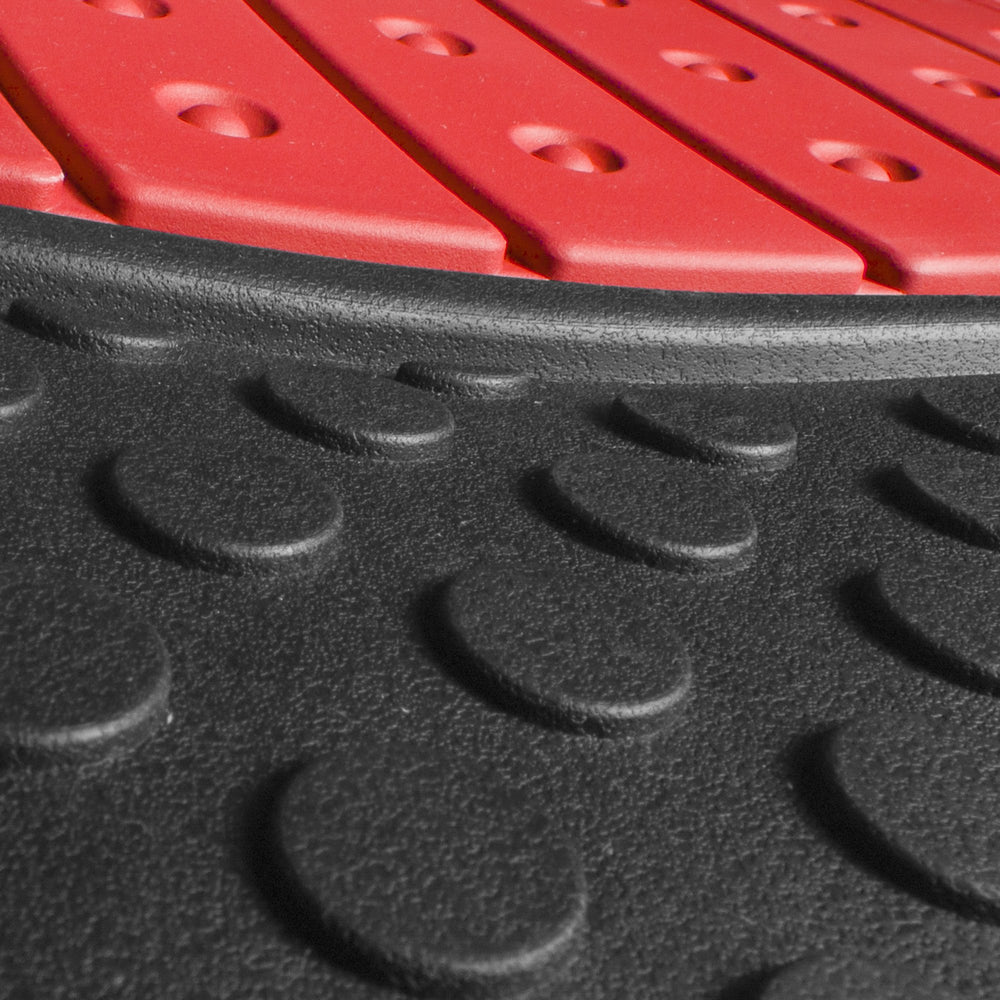 FH Group deep-ridge floor mats trap mud and liquids away from carpets.