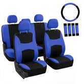 FH Group seat covers weave texture closeup highlights durable, breathable fabric for daily use.