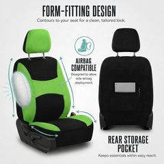 FH Group Green Combo rear seat covers shield rear benches from spills