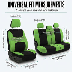 FH Group Green Combo split rear bench compatibility covers 50/50 40/60 and 60/40