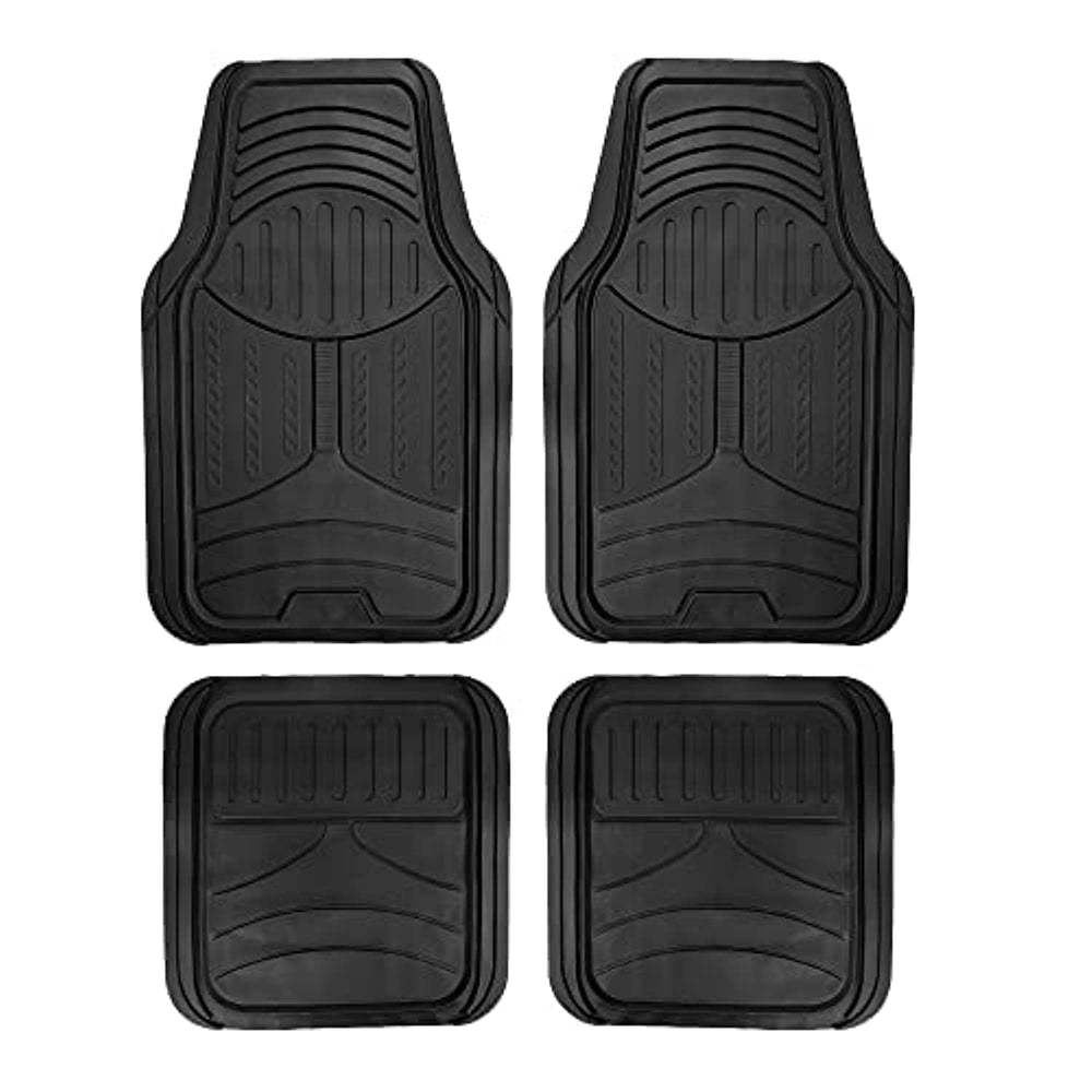 FH Group Monster Eye rubber mats showing universal fit and rugged protection for spills