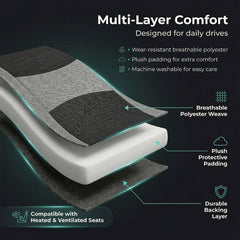 FH Group light breezy gray rear bottom cover guards the bench from spills.
