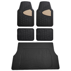 FH Group Premium Liners front mats beige offer durable protection with a semi-custom fit.
