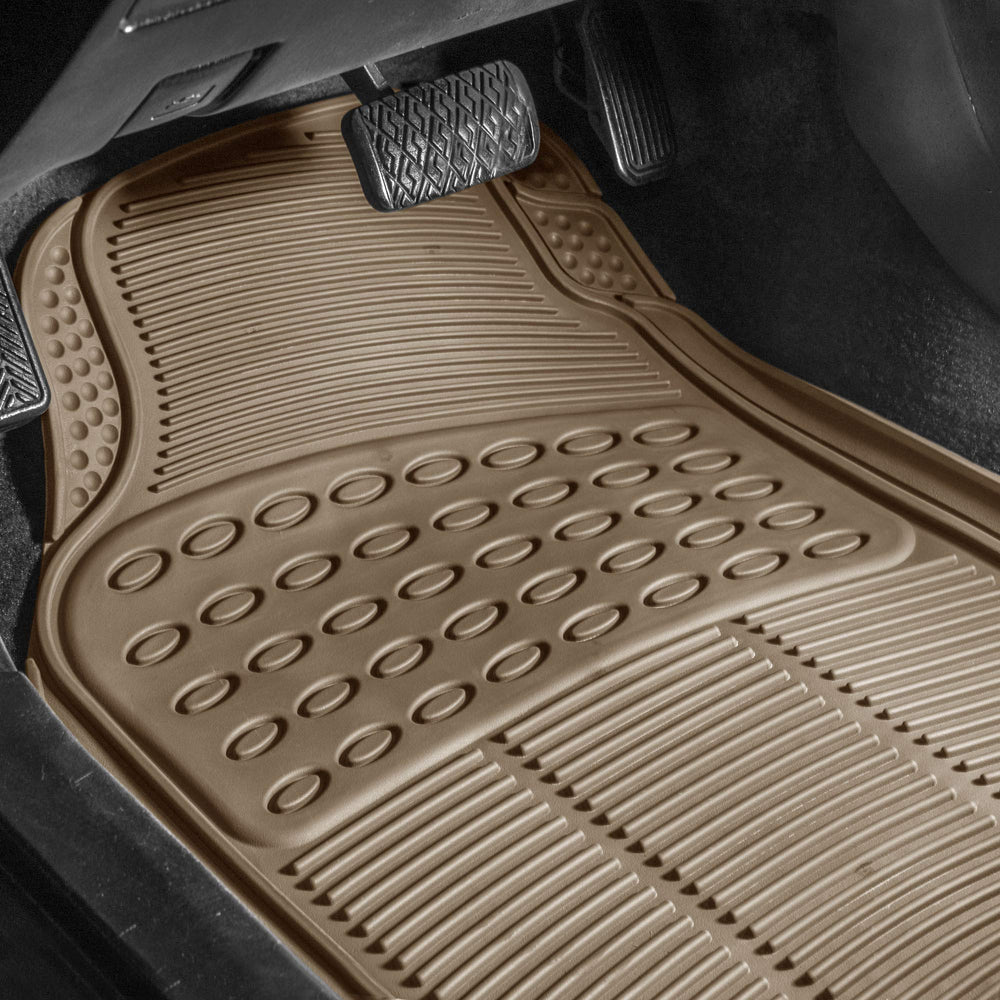 FH Group universal-fit rubber floor mats mold to your vehicle interior.