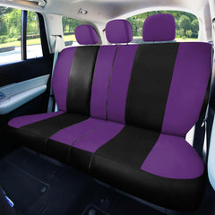 FH Group universal seat covers full set, airbag-compatible stitching supports safe deployment.