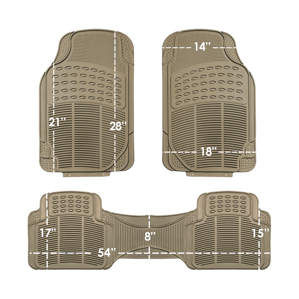 FH Group easy-clean rubber mats simplify shaking out and rinsing away dirt