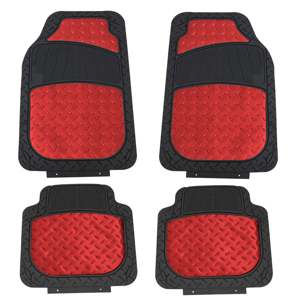 FH Group heavy-duty metallic rubber floor mats for cars, built to resist wear and spills.