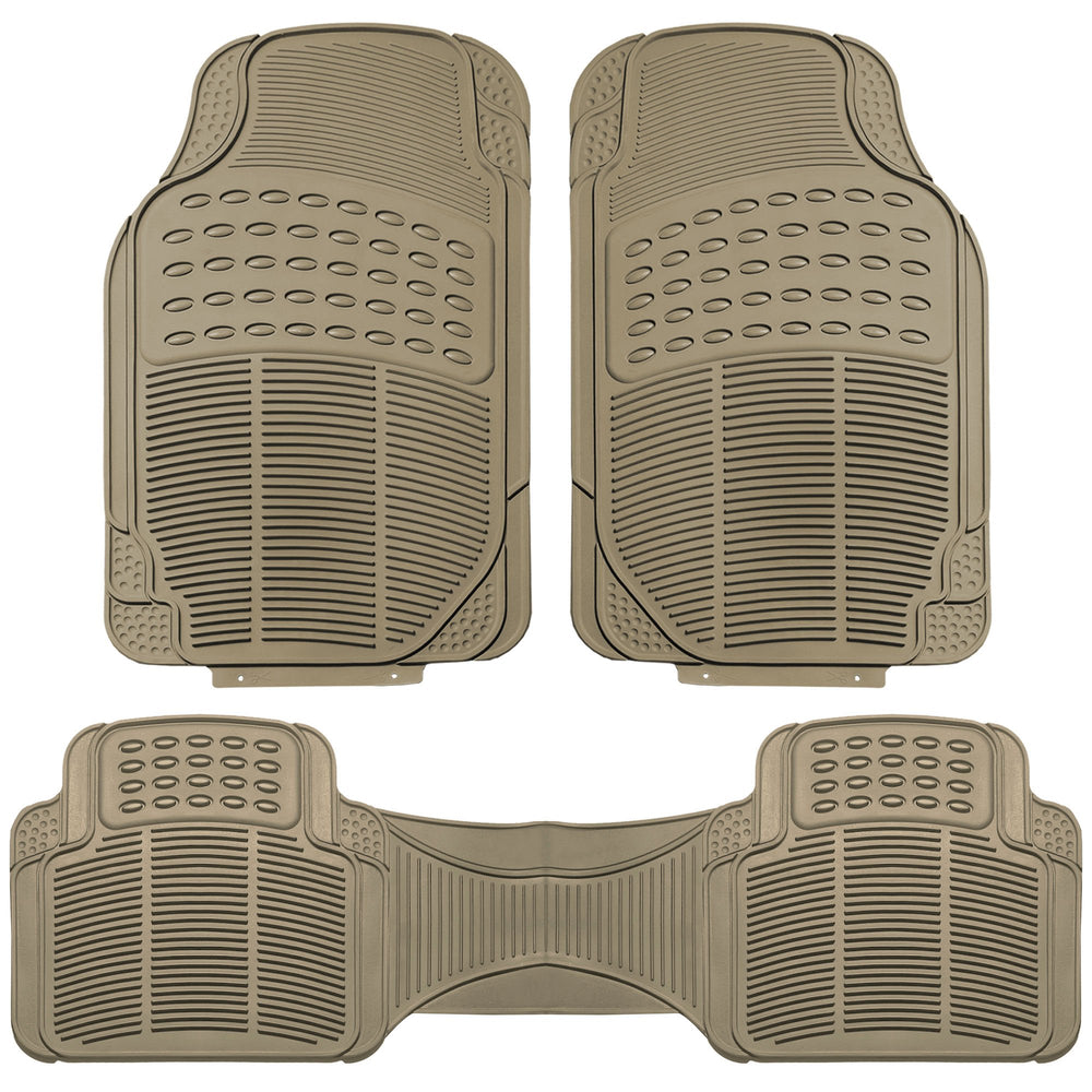 FH Group heavy-duty rubber floor mats with universal fit protect interior from mud, spills, and grime
