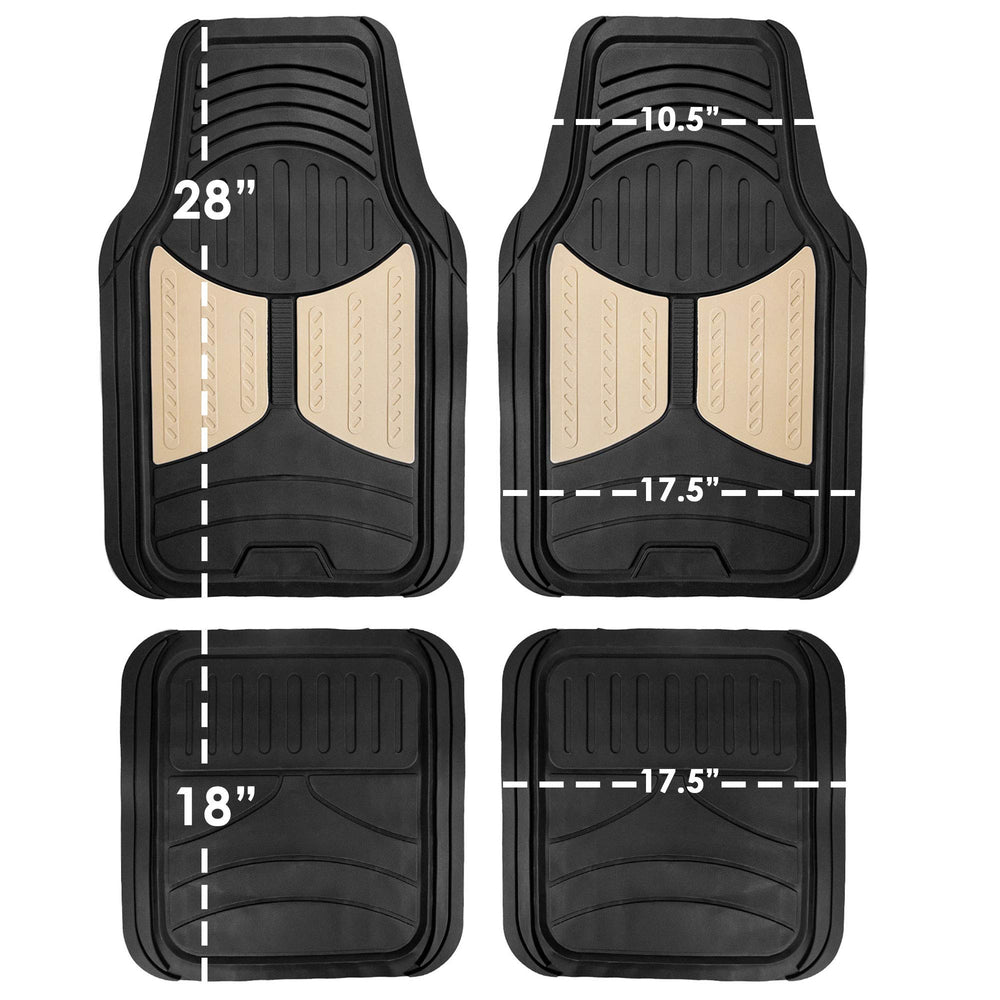 FH Group Monster Eyes Red mats feature nibbed backing to stay in place.
