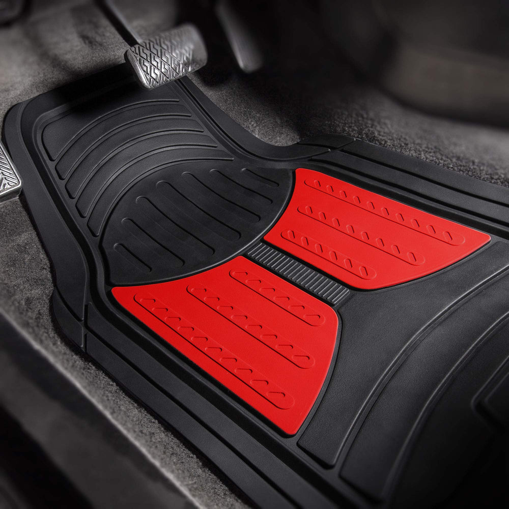 FH Group Monster Eyes Red rear mat designed to shield cargo area from spills.