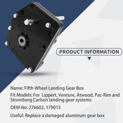 FHRHRY aluminum gearbox emphasizes longevity and smooth transmission for RV use.