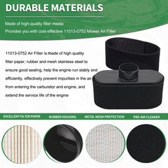 FHSJXR air filter kit for Kawasaki FR651V supports smooth operation under tough tasks.