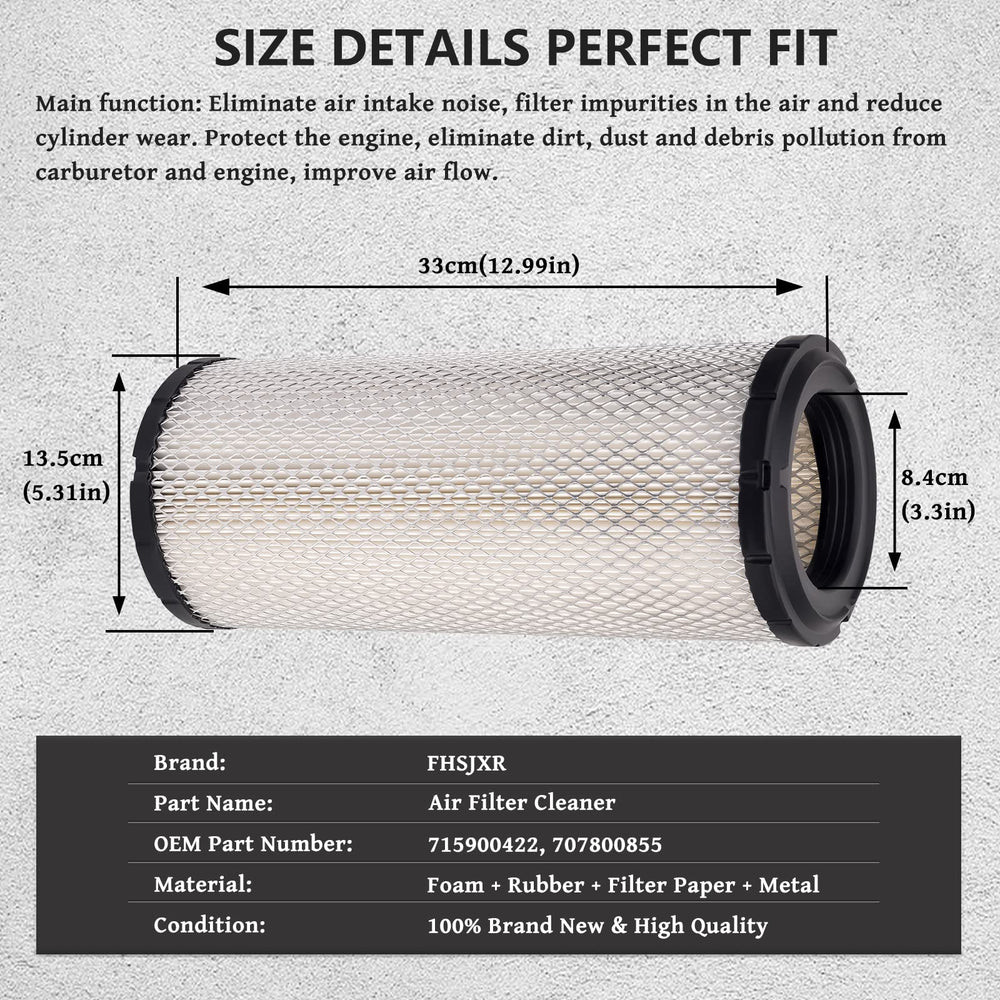 FHSJXR Can-Am Maverick X3 Max Turbo R air filter in protective packaging.