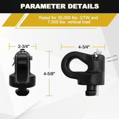 FHRHRY 60691 gooseneck safety anchor rated for up to 38k GTW.